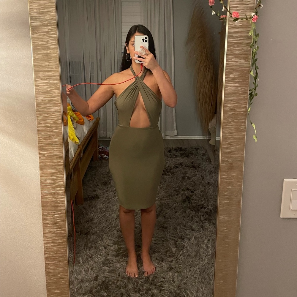 Missguided cross front dress, never worn